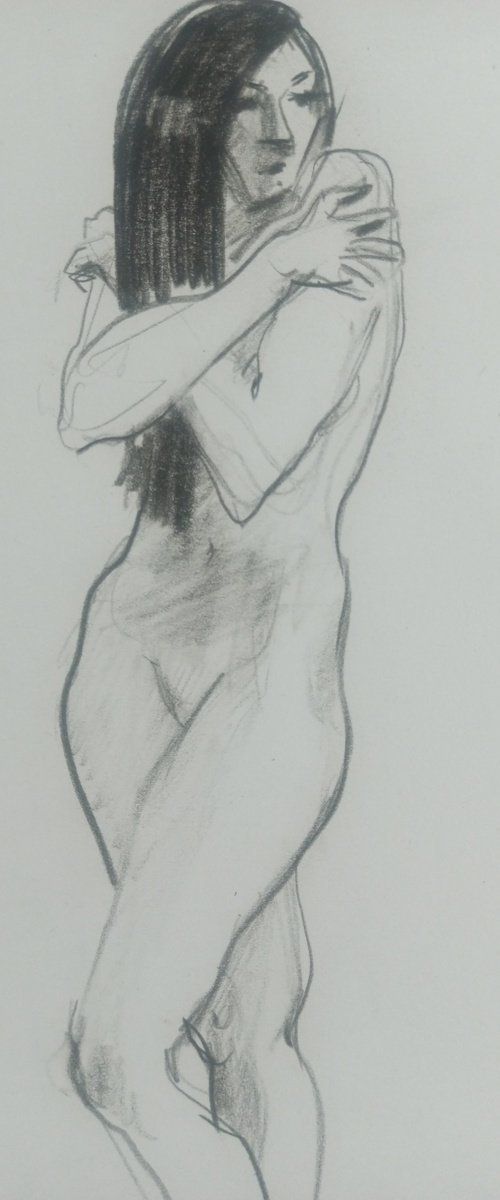 NUDE Suzy sketch 03-24/7 by Oxana Raduga