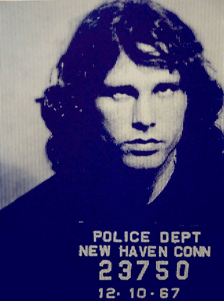 Jim Morrison-Blue by David Studwell