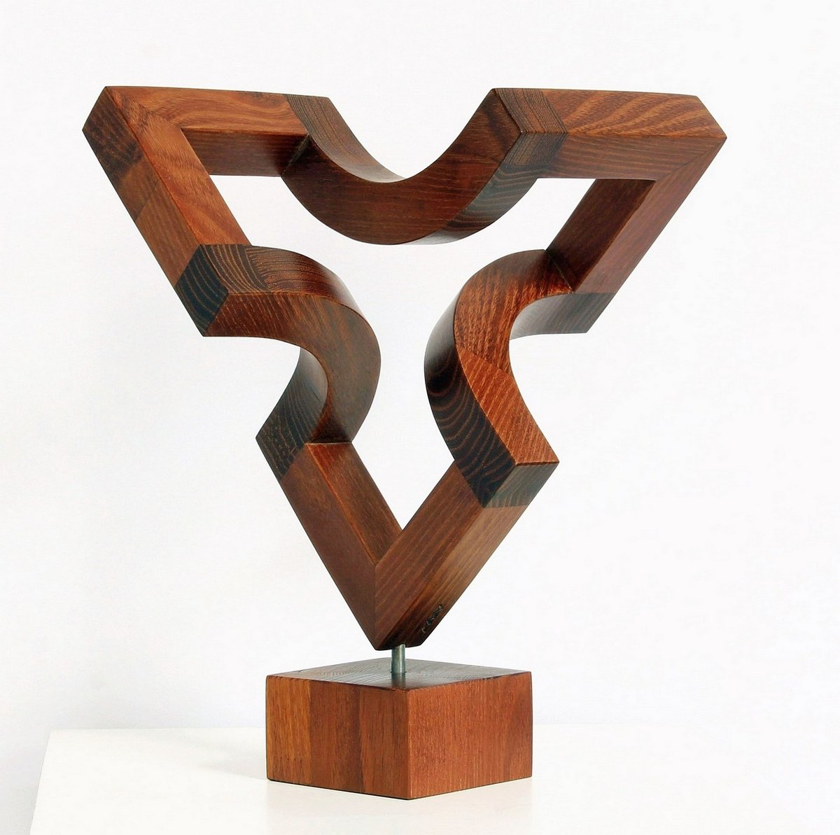 Abstract Wood Sculpture , Open Dimension_Wood By Nikolaus Weiler, 8 X 11, Artwork For Sale On Artfinder
