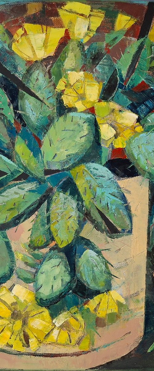 Yellow Cactus by Galya Koleva