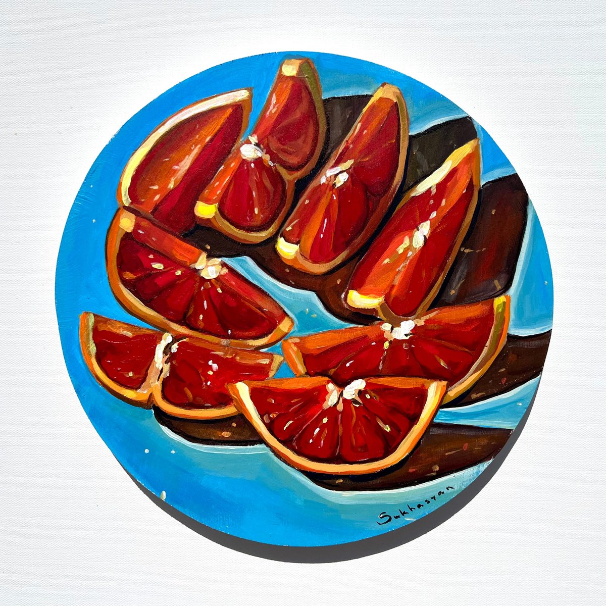Still Life with Red Oranges by Victoria Sukhasyan