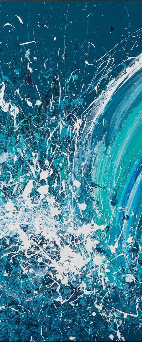 Wave Series 'Winter Swell' - Large Seascape by Annette Spinks