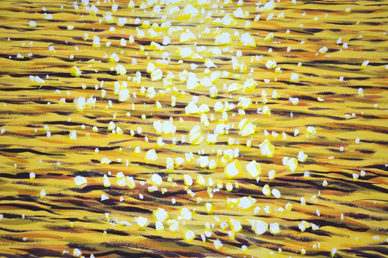 Gold glare on the water 2.