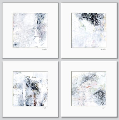 Mystical Moments Collection 2 - 4 Abstract Paintings by Kathy Morton Stanion