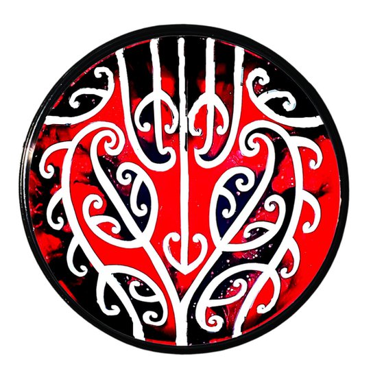 Kowhaiwhai Limited Edition series Red and Black