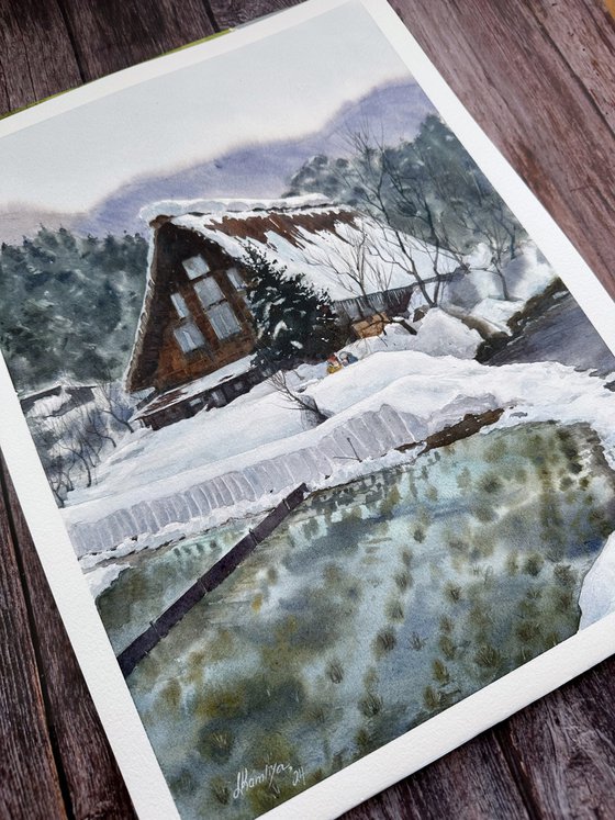 Winter in Shirakawa village