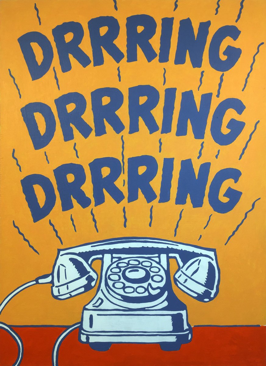Ringing phone pop-art by Kosta Morr