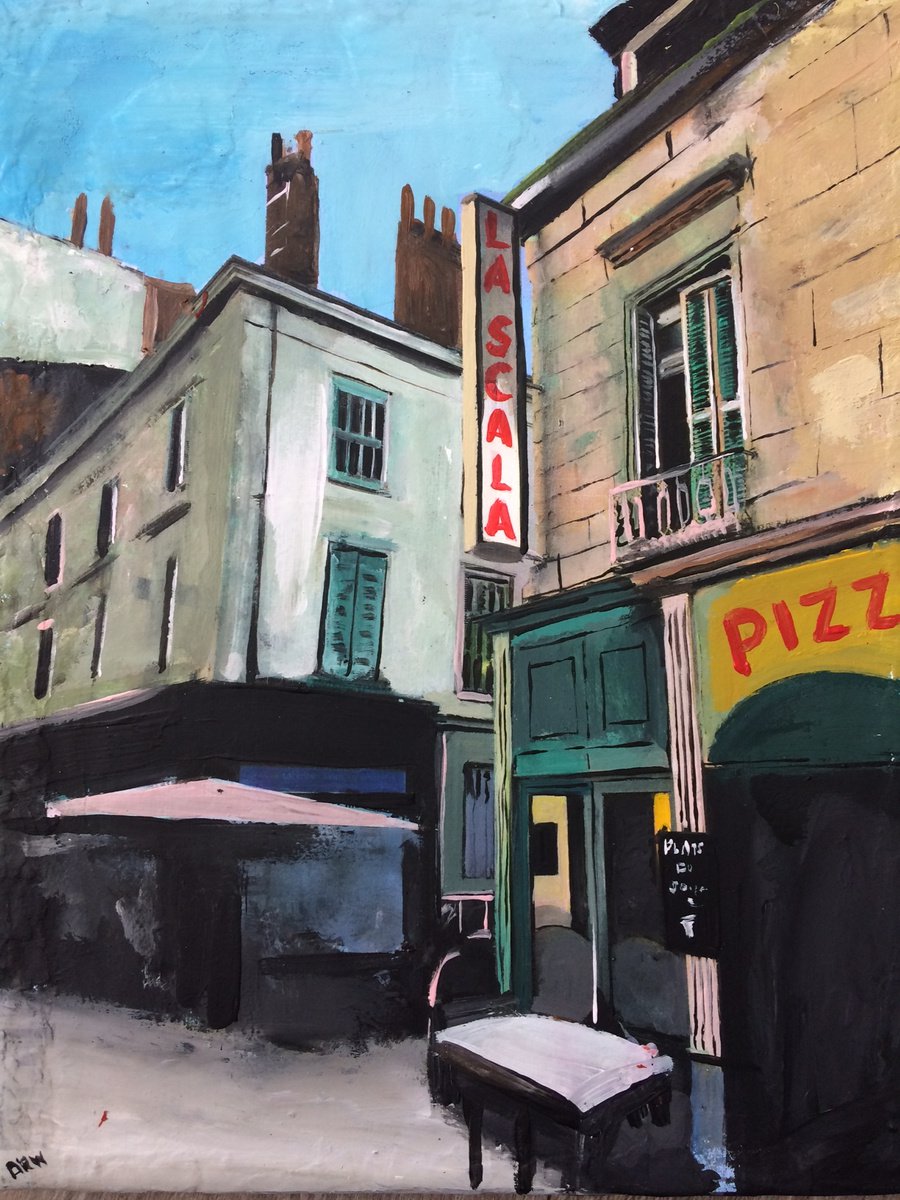 French Street In Shadow by Andrew Reid Wildman