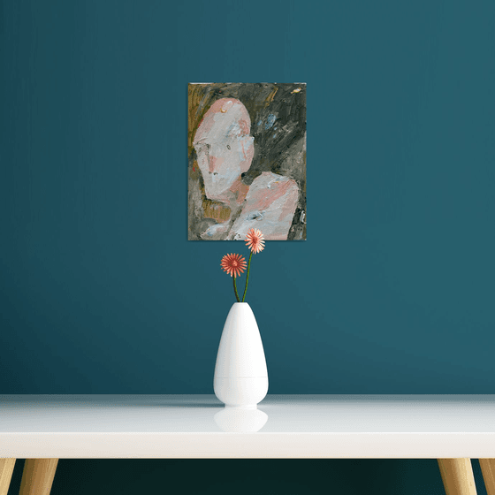 Portrait of a bald girl