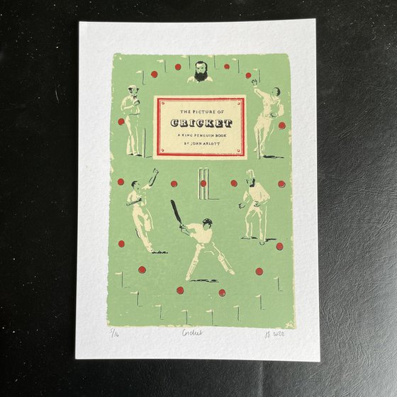 Cricket - limited-edition screen print