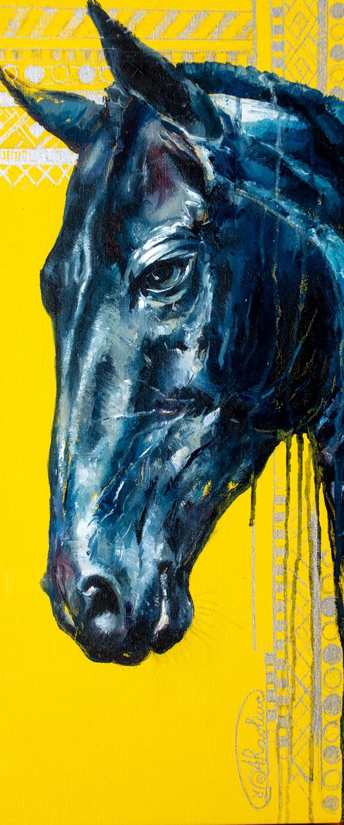 Akhal-Teke Stallion by Anna Ravliuc