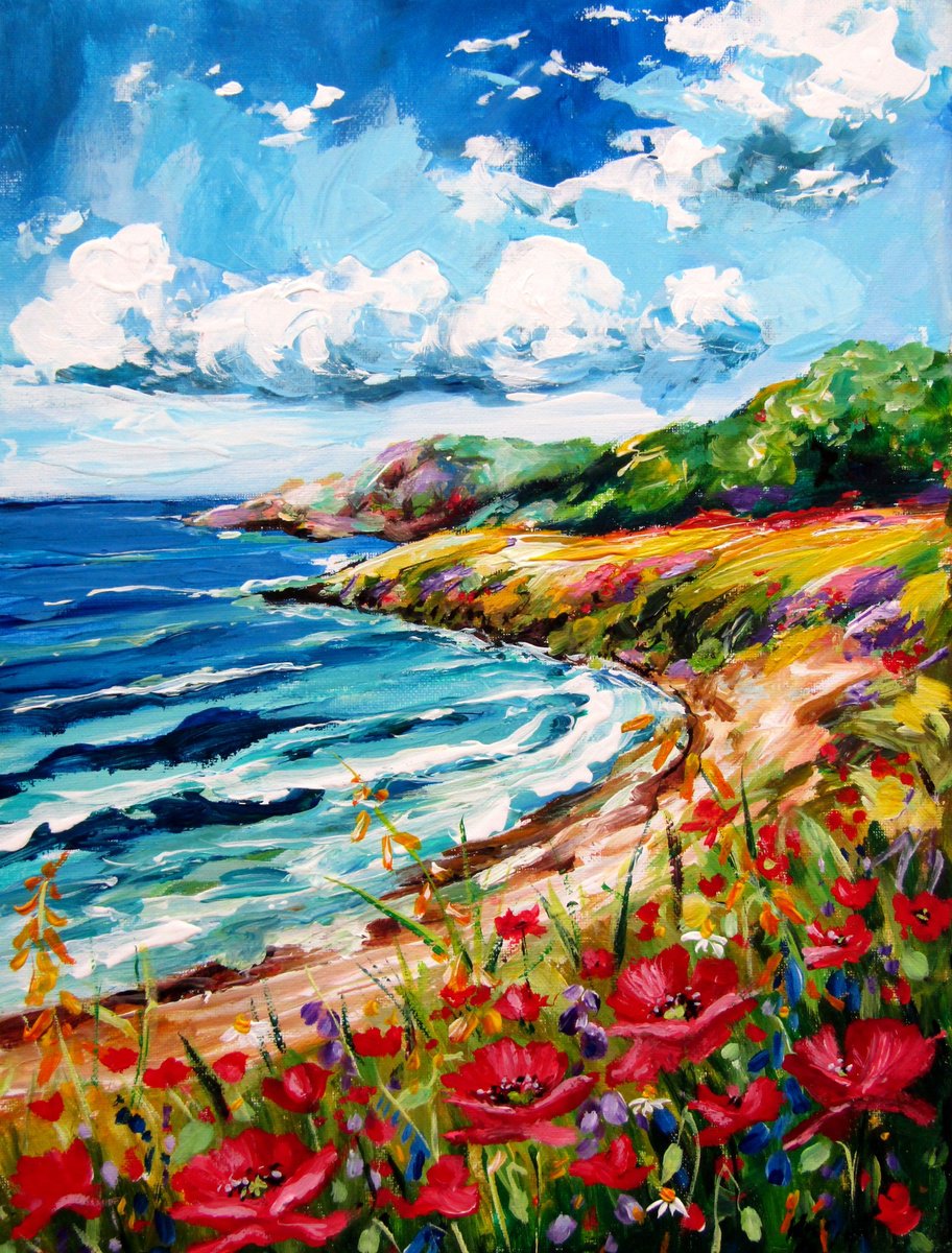 Coast By Kovacs Anna Brigitta, 12 X 16, Artwork For Sale On Artfinder