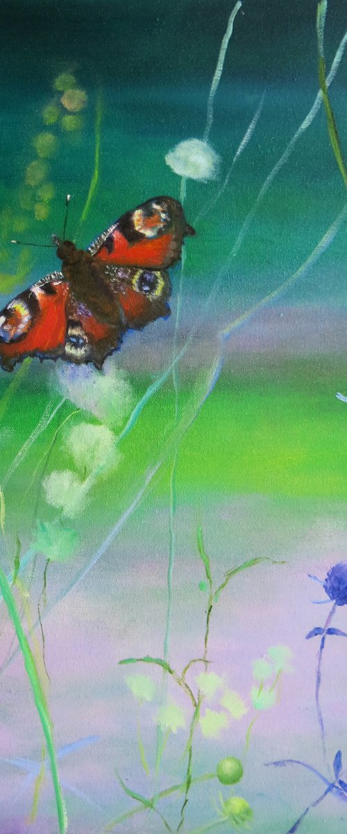 Peacock Butterfly by Maureen Greenwood