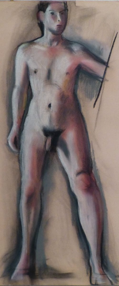 Nude Self-Portrait #3, 65x50 cm by Frederic Belaubre