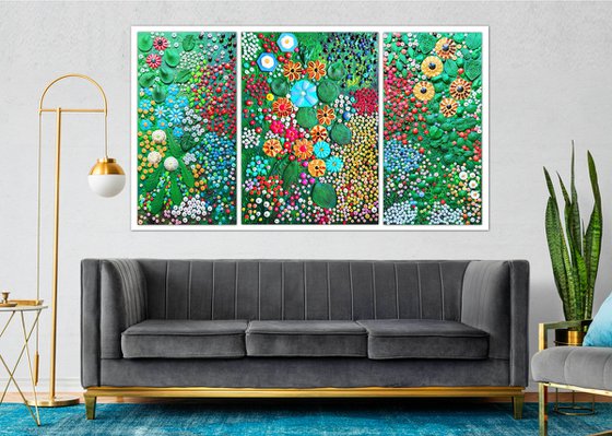 Colorful summer garden