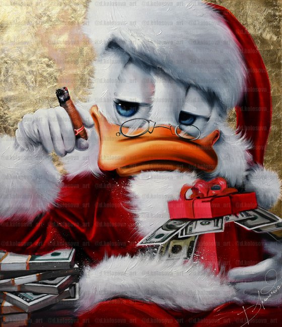 Giclee Santa Duck