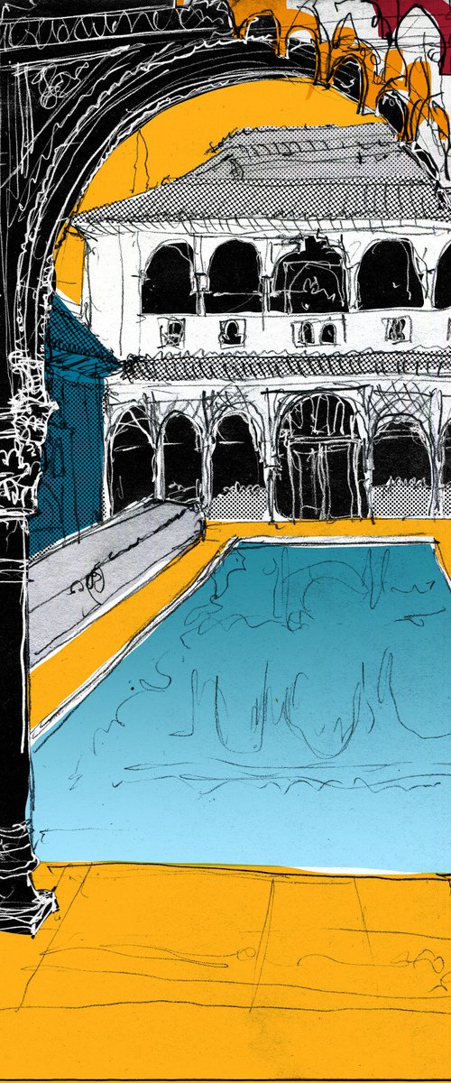 Reflecting Pool, Alhambra by Tom Stevens