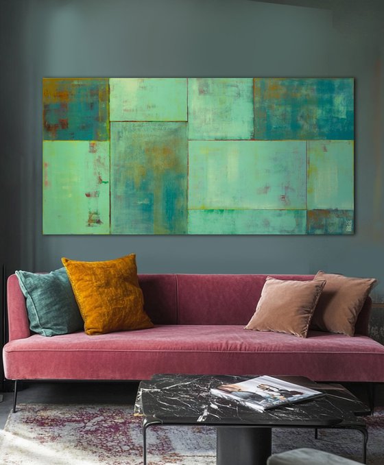 Turquoise Tiles Landscape