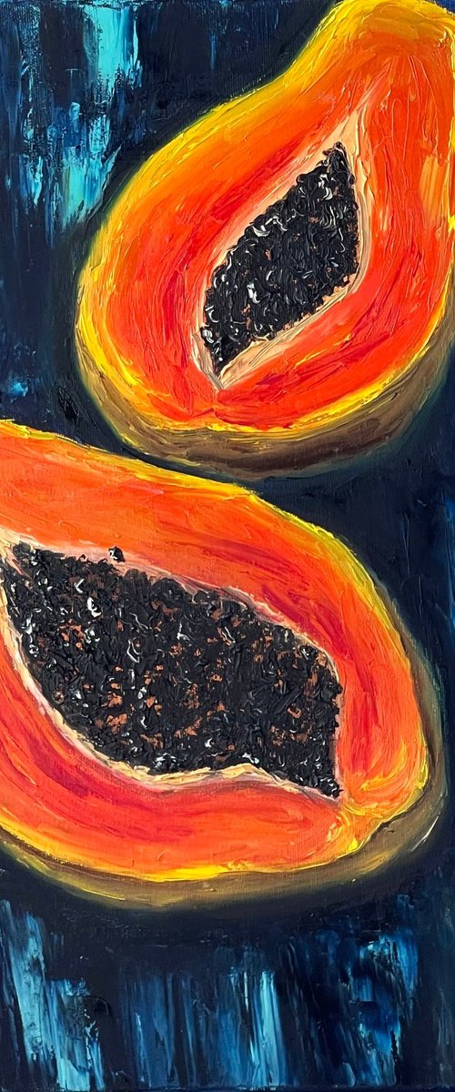 Papaya by Anastasiia Novitskaya