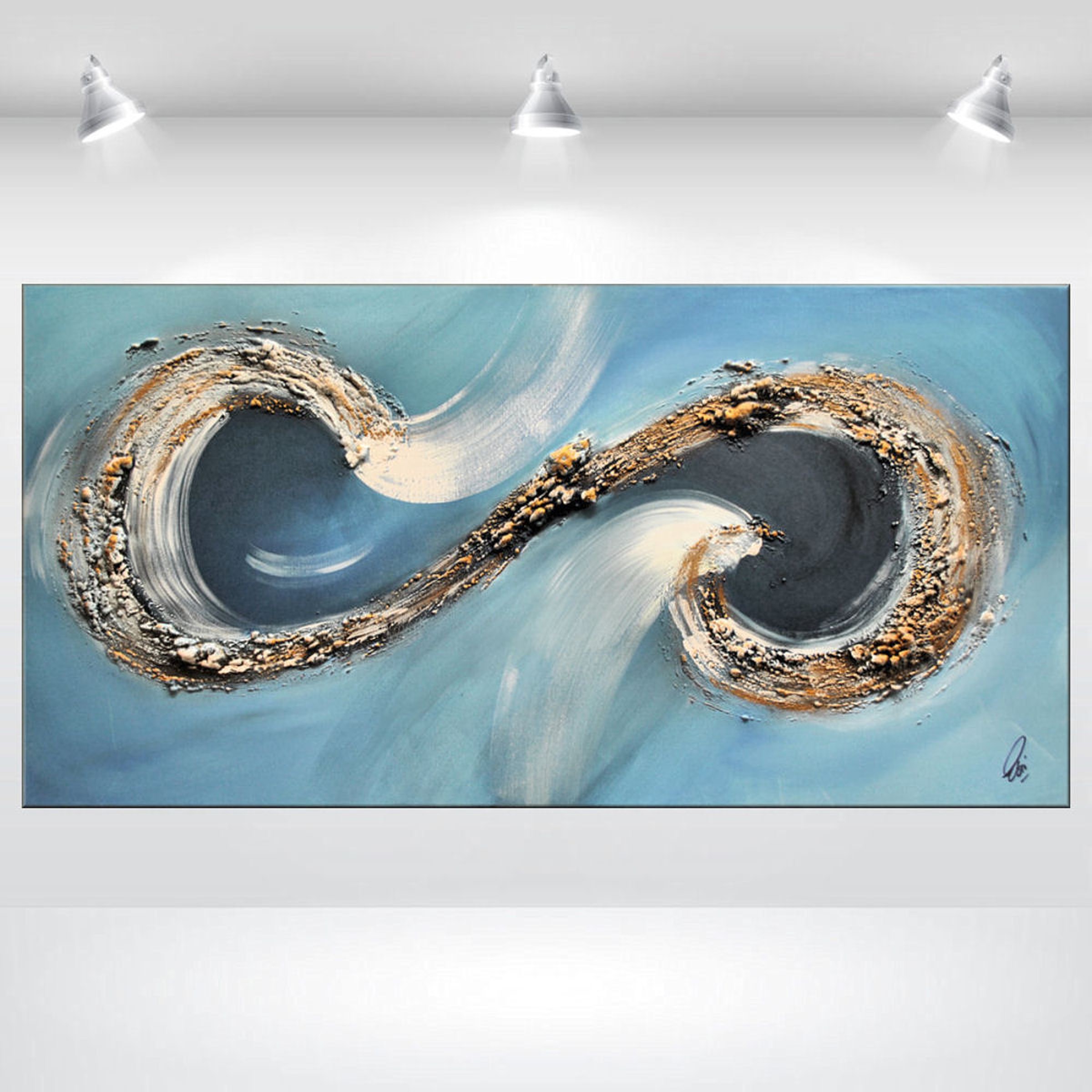 Big Wave Ii Abstract Acrylic Seascape Painting B Artfinder