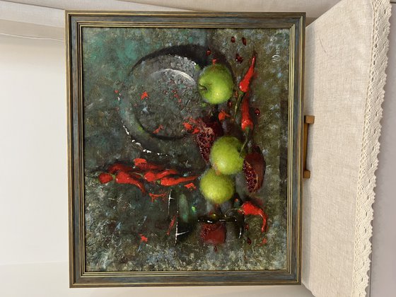 Apple Chili Pomegranate Fruit