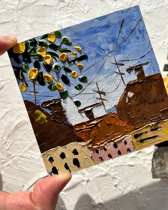 Italy Rooftops Painting