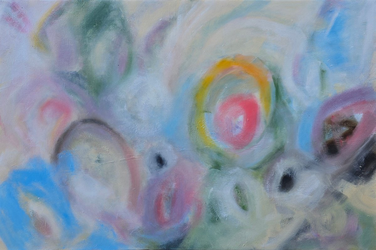 Expressive Oil Painting , Hazy Elation By Faith Patterson, 36 X 24, Artwork For Sale On Artfinder