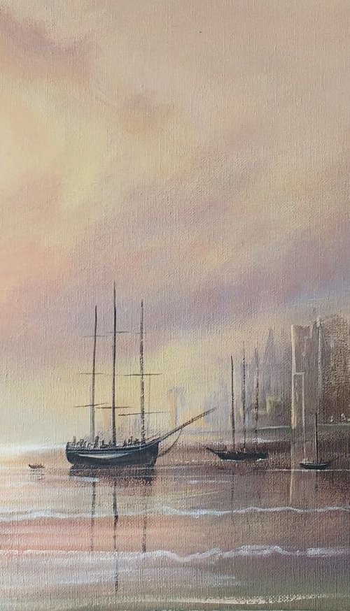 sunset tall ships by cathal o malley