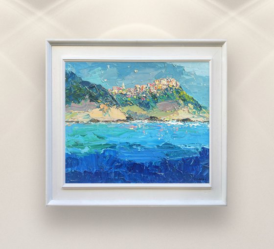 Corniglia Cinque Terre Oil Painting on Canvas