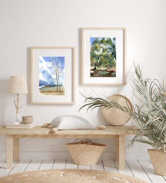 Forest Moments - Diptych