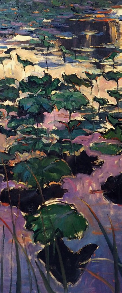 Lotus leaves by Yuanyuan Liu