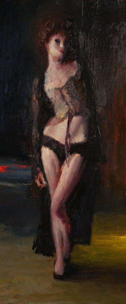 Night hawk girl by Manuel Leonardi