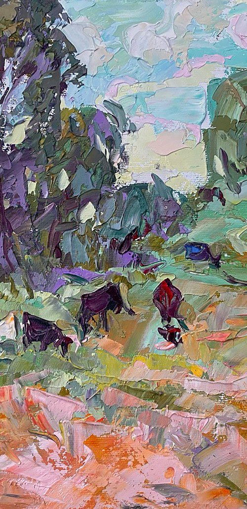 Morning outside the village by Kalenyuk Alex