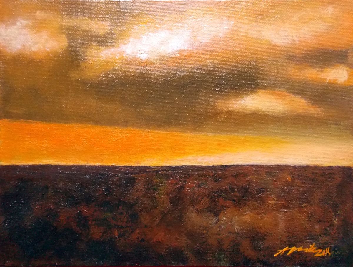Orange Sky by Adriana Vasile