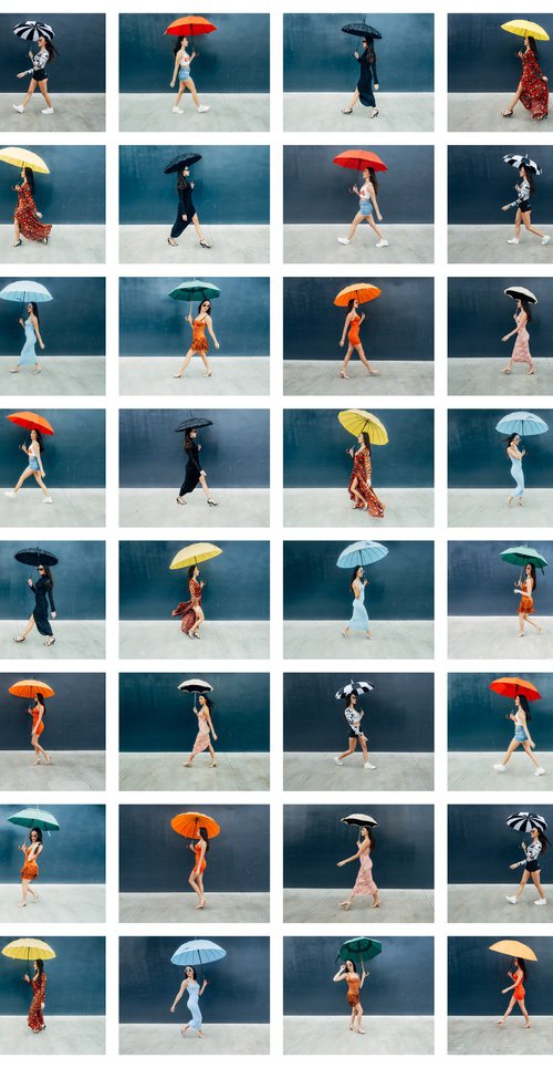 URBAN RAINBOW IX - MARINA DEL REY by Harv Greenberg