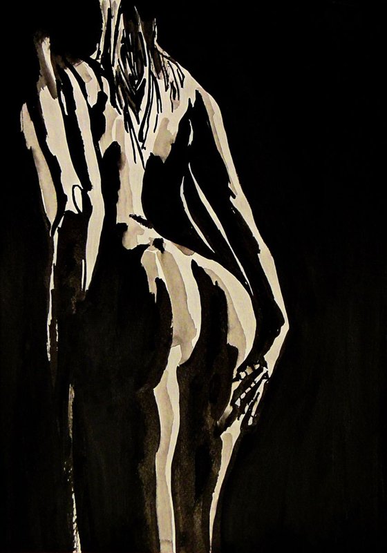 Nude 94 / Black and white ( 36.7 x 26 cm  )