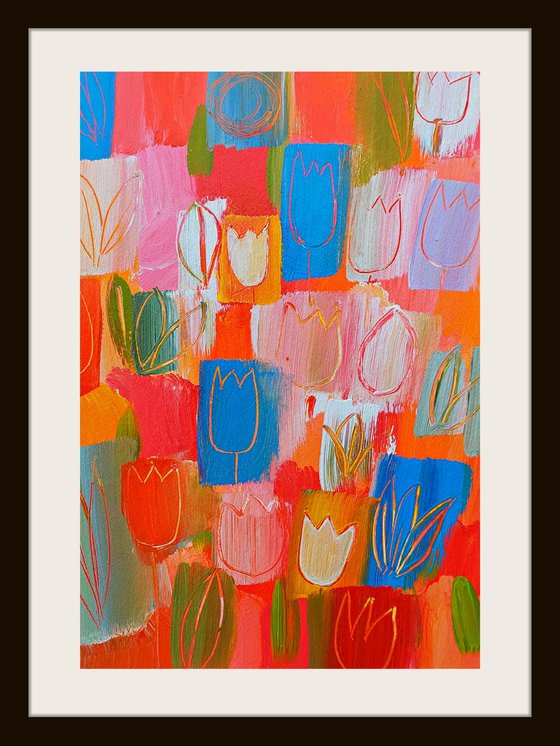 Abstract Tulips III