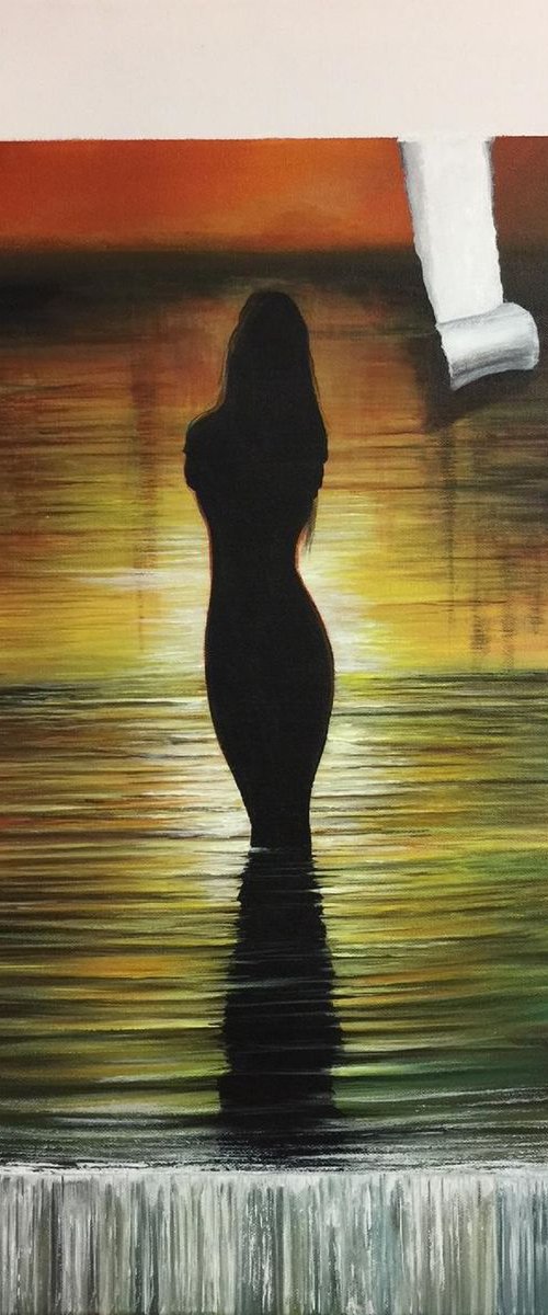 Woman in the water by Eka Peradze