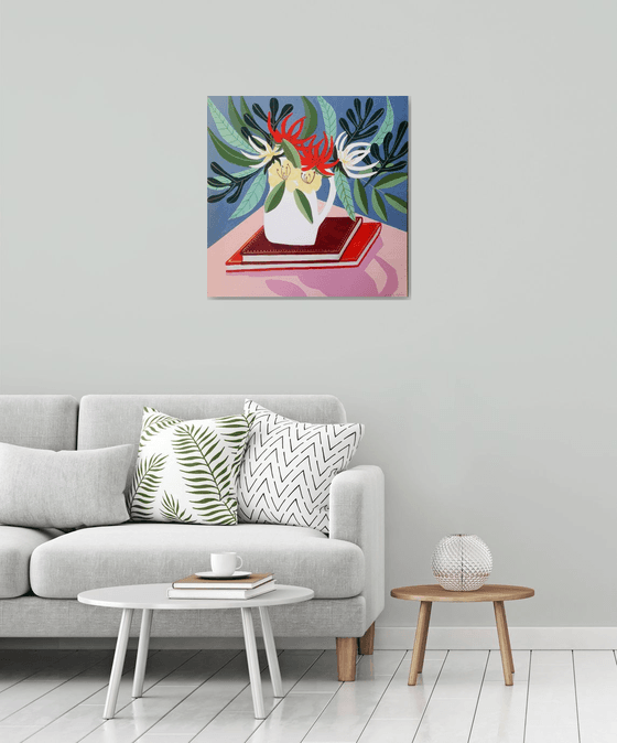 Flowers and Books IV