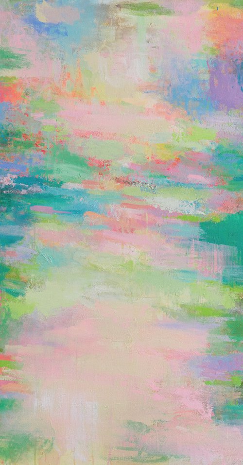 Monet In Blue And Green II (on exhibition) by Sandy Dooley