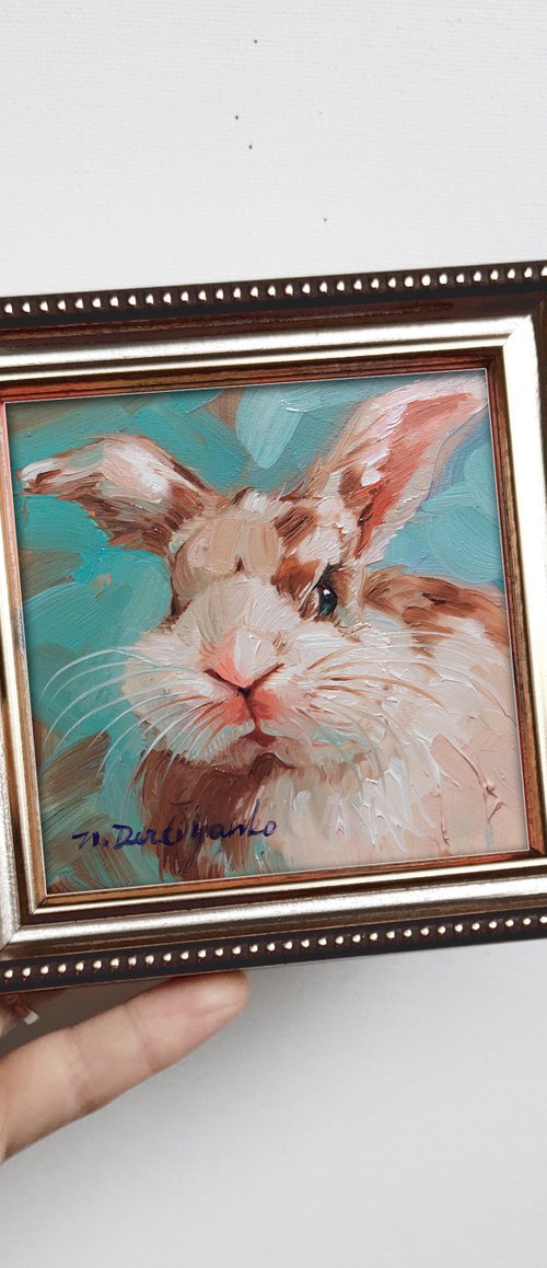 Cute rabbit by Nataly Derevyanko