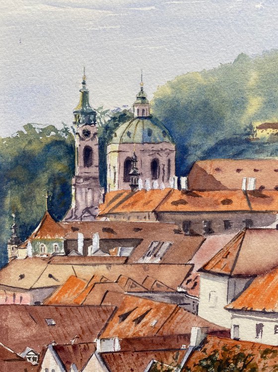 Prague roofs