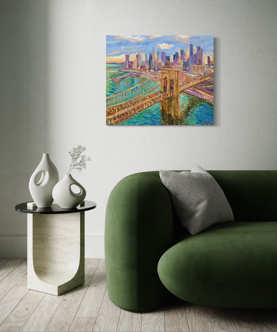 Brooklyn Bridge at Sunset NYC