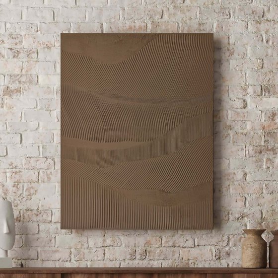 "Rye" Abstract high textured acrylic art