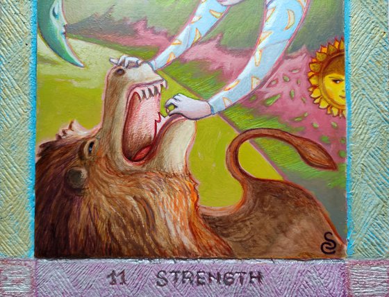 STRENGHT, MAJOR ARCANA OF THE MOON, 11