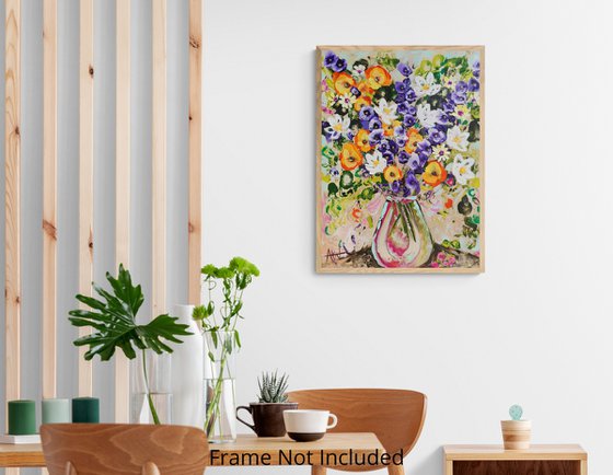 Lilies and Larkspur
