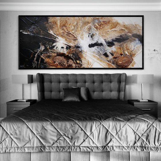 Honeycomb Ascent 240cm x 100cm Textured Abstract Art