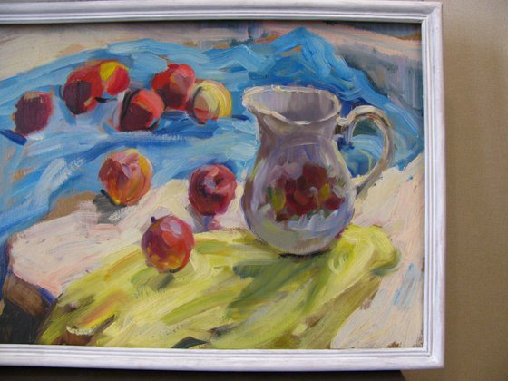 Still life with apples