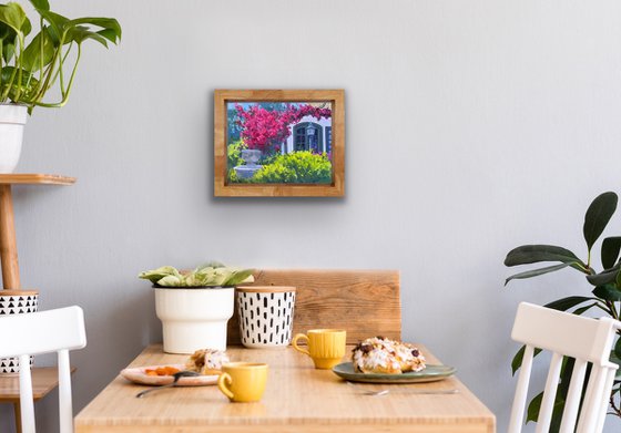 Bougainvillea In Carmel Courtyard