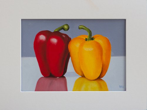 Study of Two Peppers by Ruth Archer